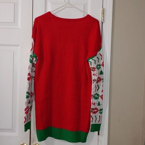 Merry Christmas Reindeer Jingle Bells Ugly Sweater - Picture 4 of 5